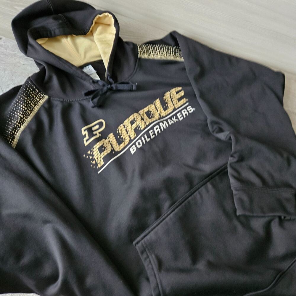Purdue University Boilermakers Black Hoodie Size 2XL Knights Apparel Proedge‎